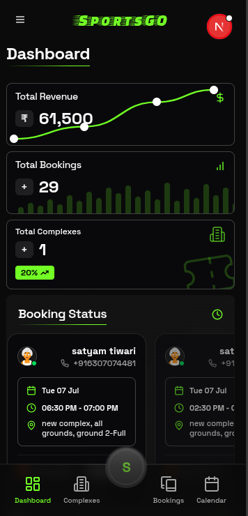 Sports OTG Mobile App